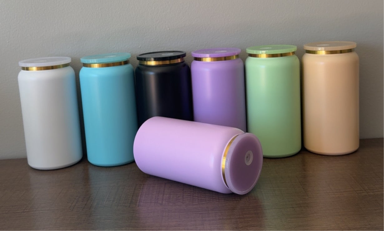 16oz- Stainless Steel Decal Cup