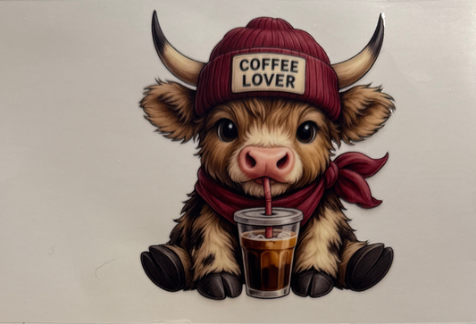 Coffee lover cow