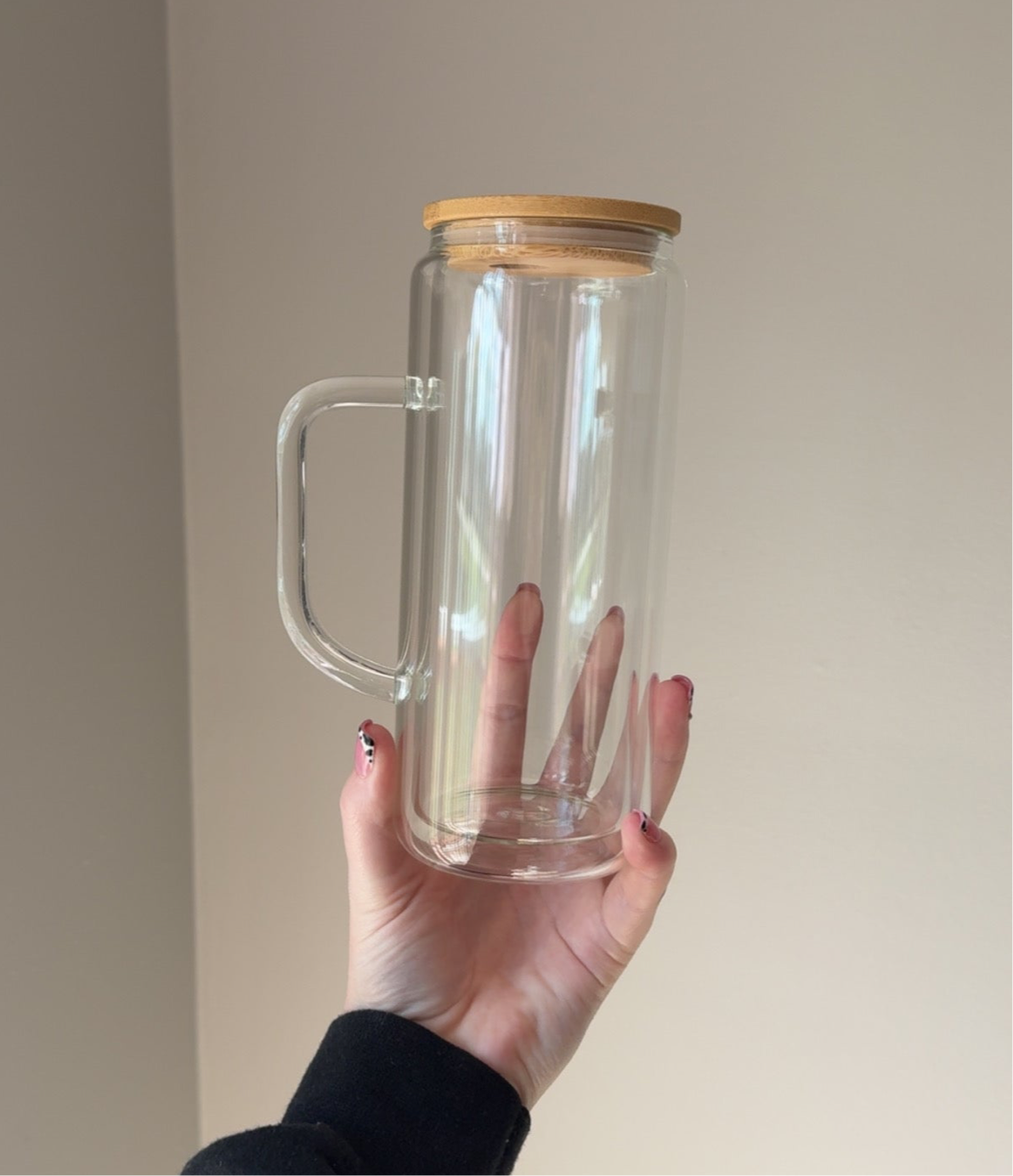 20oz- Glass with handle