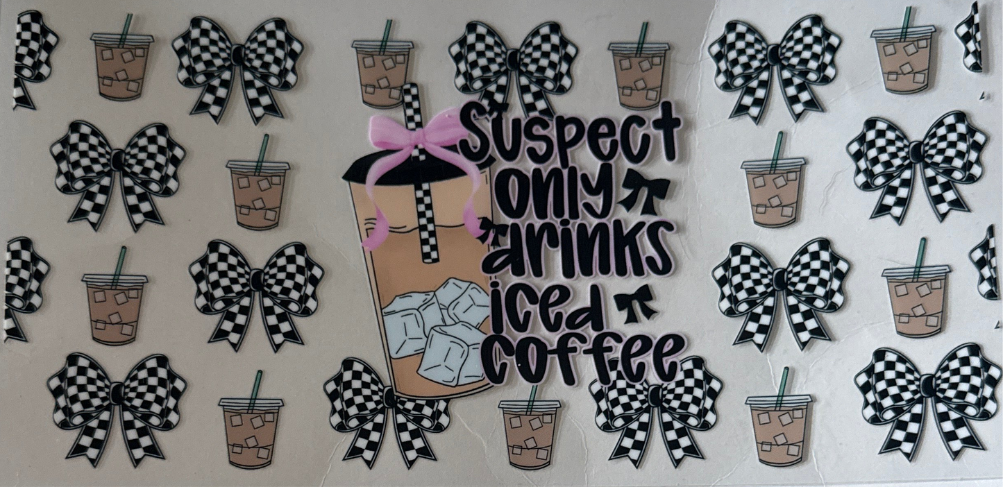 Suspect only drinks iced coffee
