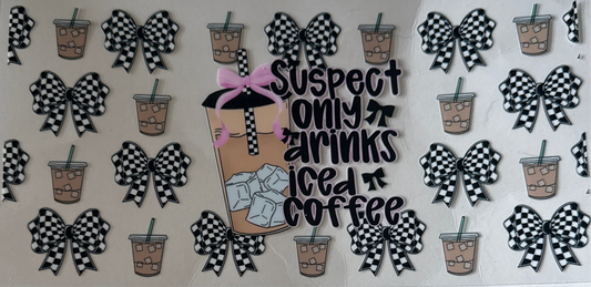Suspect only drinks iced coffee