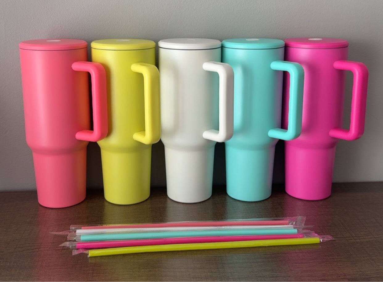 40 oz- stainless steel decal cup